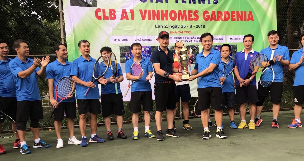 The UP tài trợ giải tennis clb Vinhome Gardenia